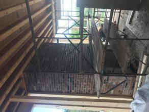 New fireplace and chimney