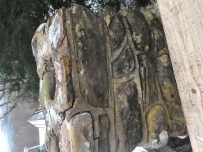 Stone chimney removal and rebuild