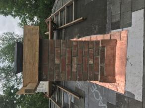 New brick chimney