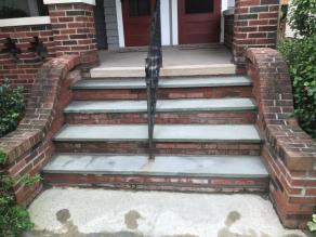 Brick stoop restoration